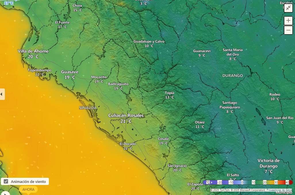 temperaturas en sinaloa