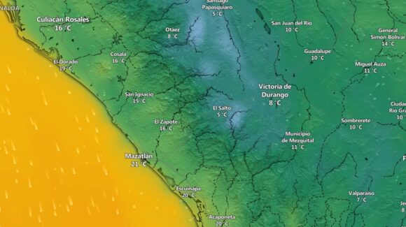 ¡Nuevas temperaturas mínimas! Culiacán y Mazatlán registran 16 y 21 grados respectivamente, uno por debajo de su mejor marca