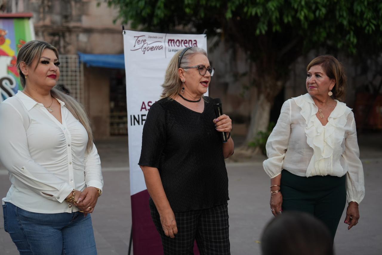 Tere Guerra sostiene encuentros ciudadanos en Rosario y Escuinapa