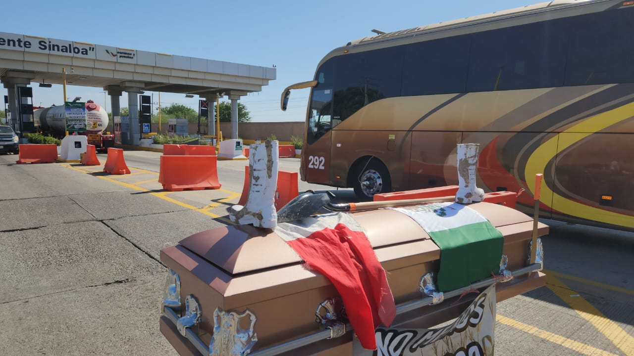 Toma de caseta Cuatro Caminos en Guasave