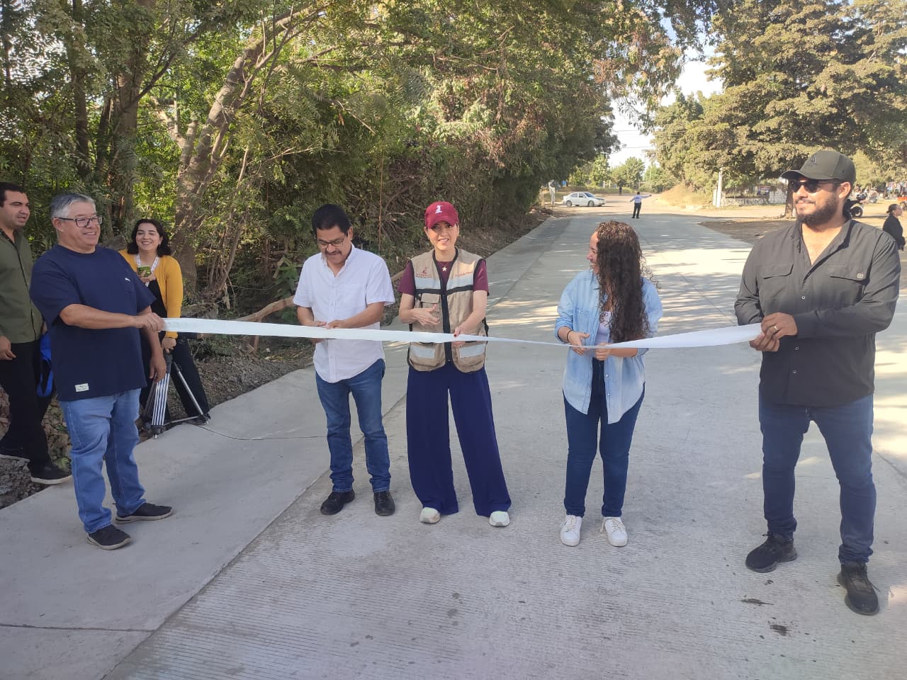 Inauguran la rehabilitación del vado Camino al Conchi en Mazatlán