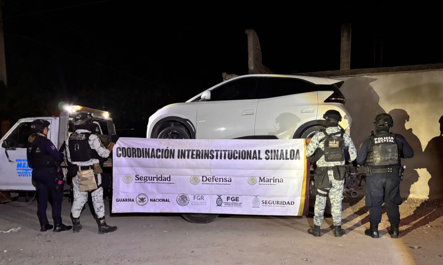 Aseguran objetos ilícitos en Villa Juárez, Navolato, Sin.