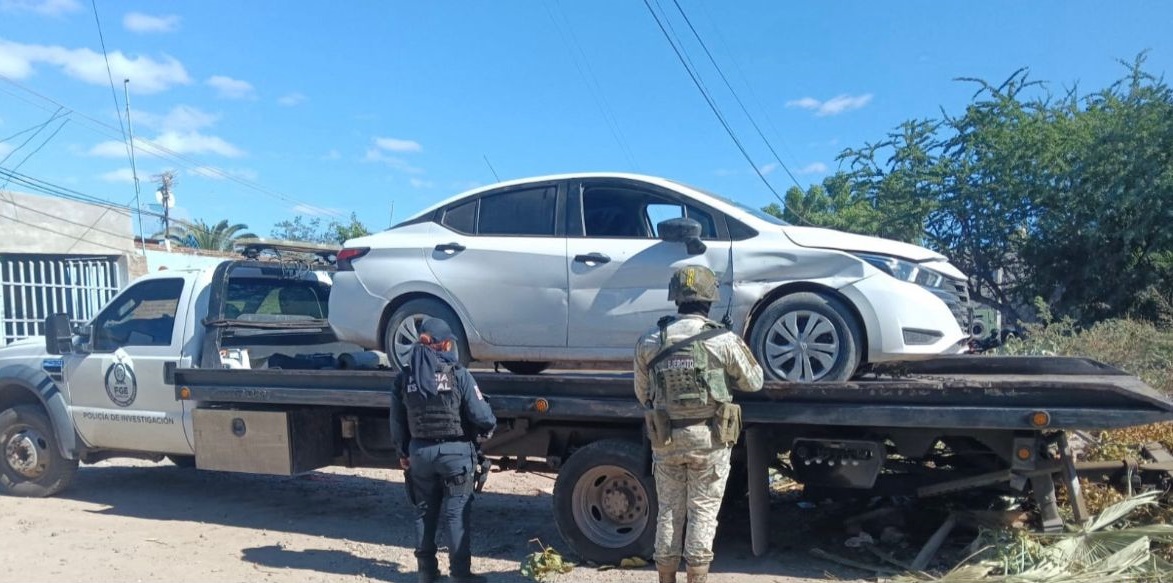Auto recuperado en Navolato con reporte de robo