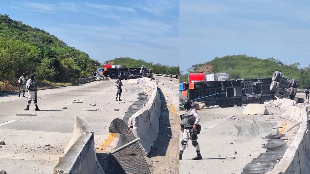 vuelca trailer en mazatlan