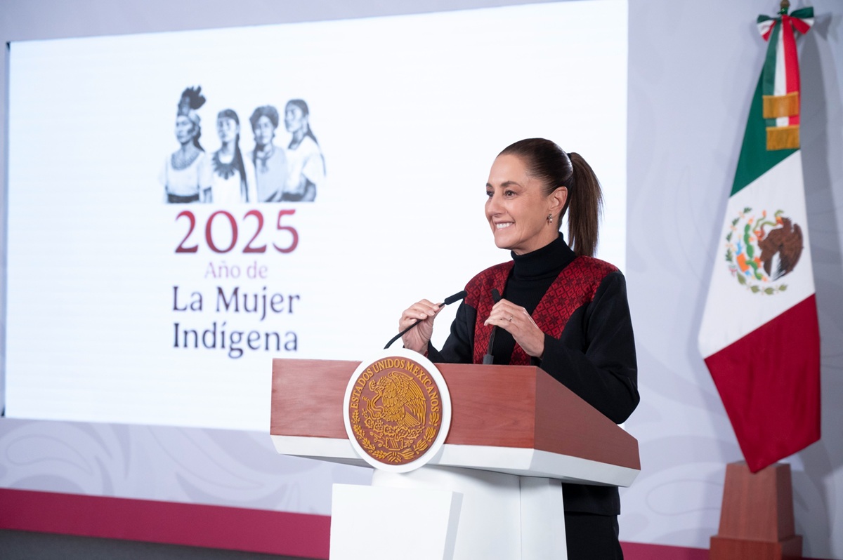 Claudia Sheinbaum en "La Mañanera del Pueblo"