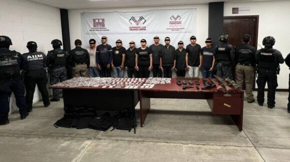 Detienen en Chiapas a 12 personas vinculadas a grupo delictivo originario de Jalisco