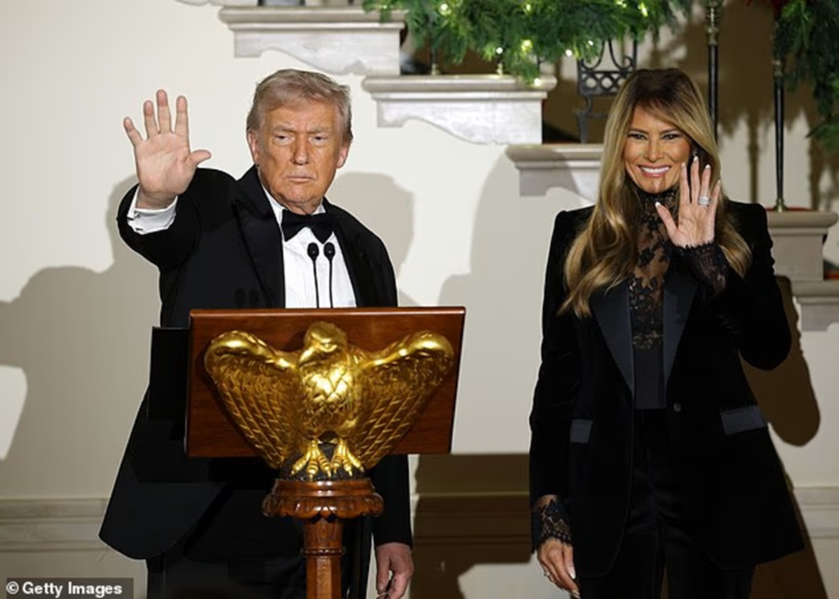 Donald Trump y su esposa Melania