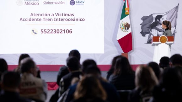 Se actuará con ‘seriedad y responsabilidad’, adelanta Sheinbaum tras descarrilamiento del Tren Interoceánico