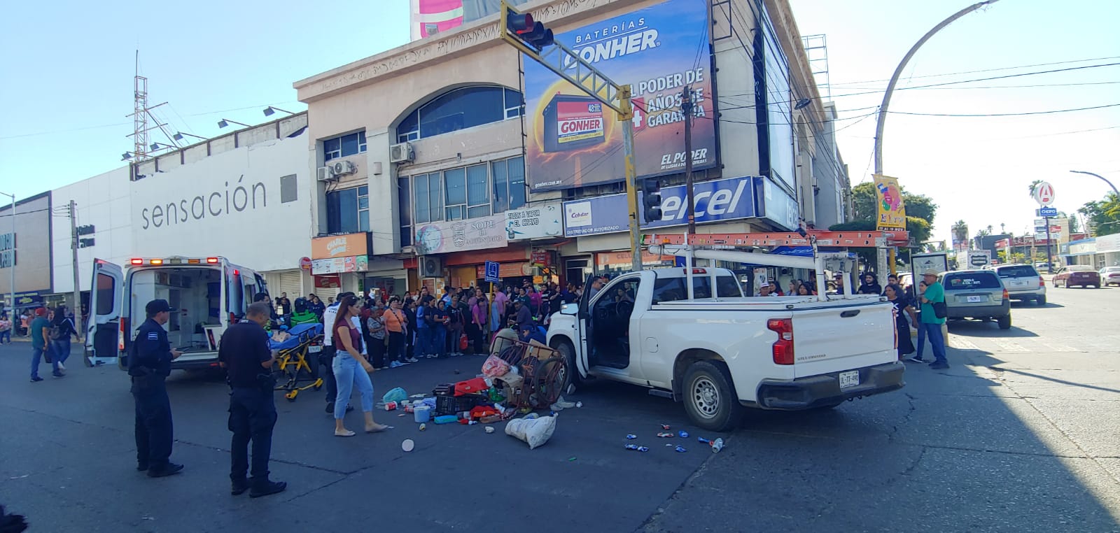Atropellados en el centro de Los Mochis