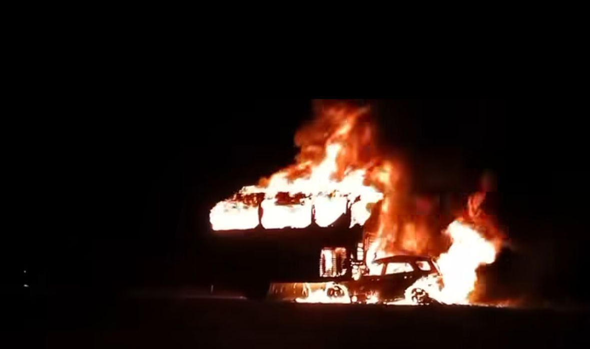 Accidente entre camión de pasajeros y camioneta en la Culiacán-Mazatlán