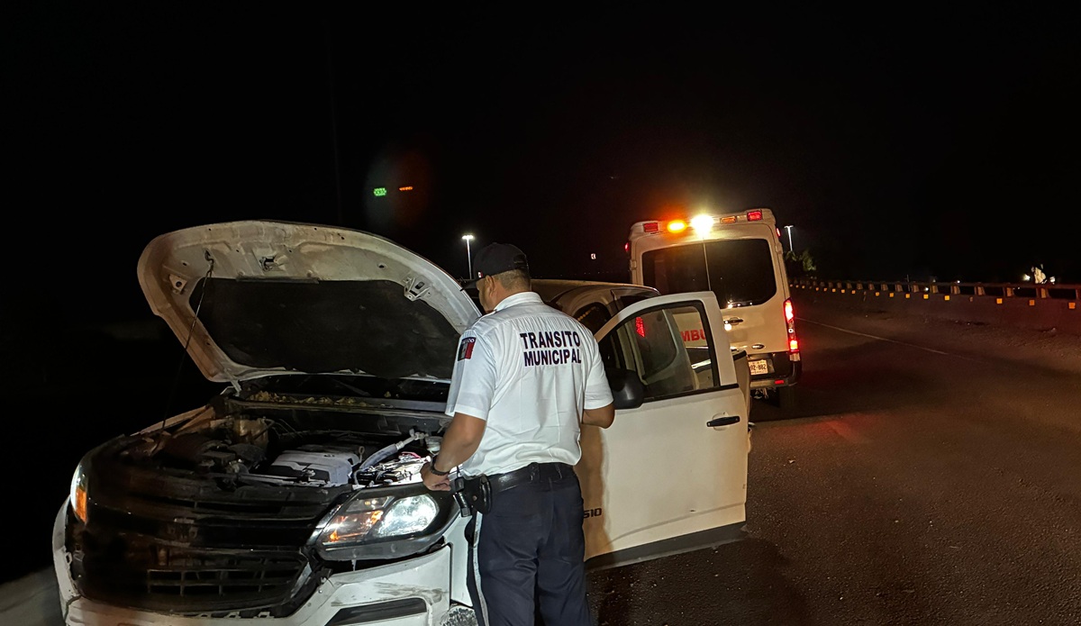 Adulto mayor lesionado en accidente en El Trébol, en Los Mochis