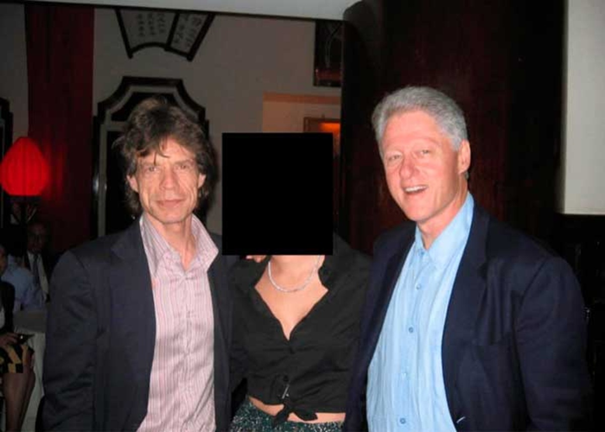Fotos del expediente de Jeffrey Epstein. Bill Clinton y Mick Jagger