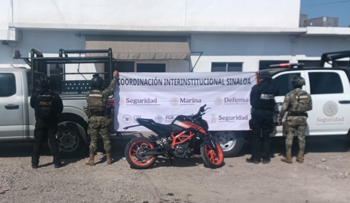 Aseguran siete motocicletas con reporte de robo en Mazatlán