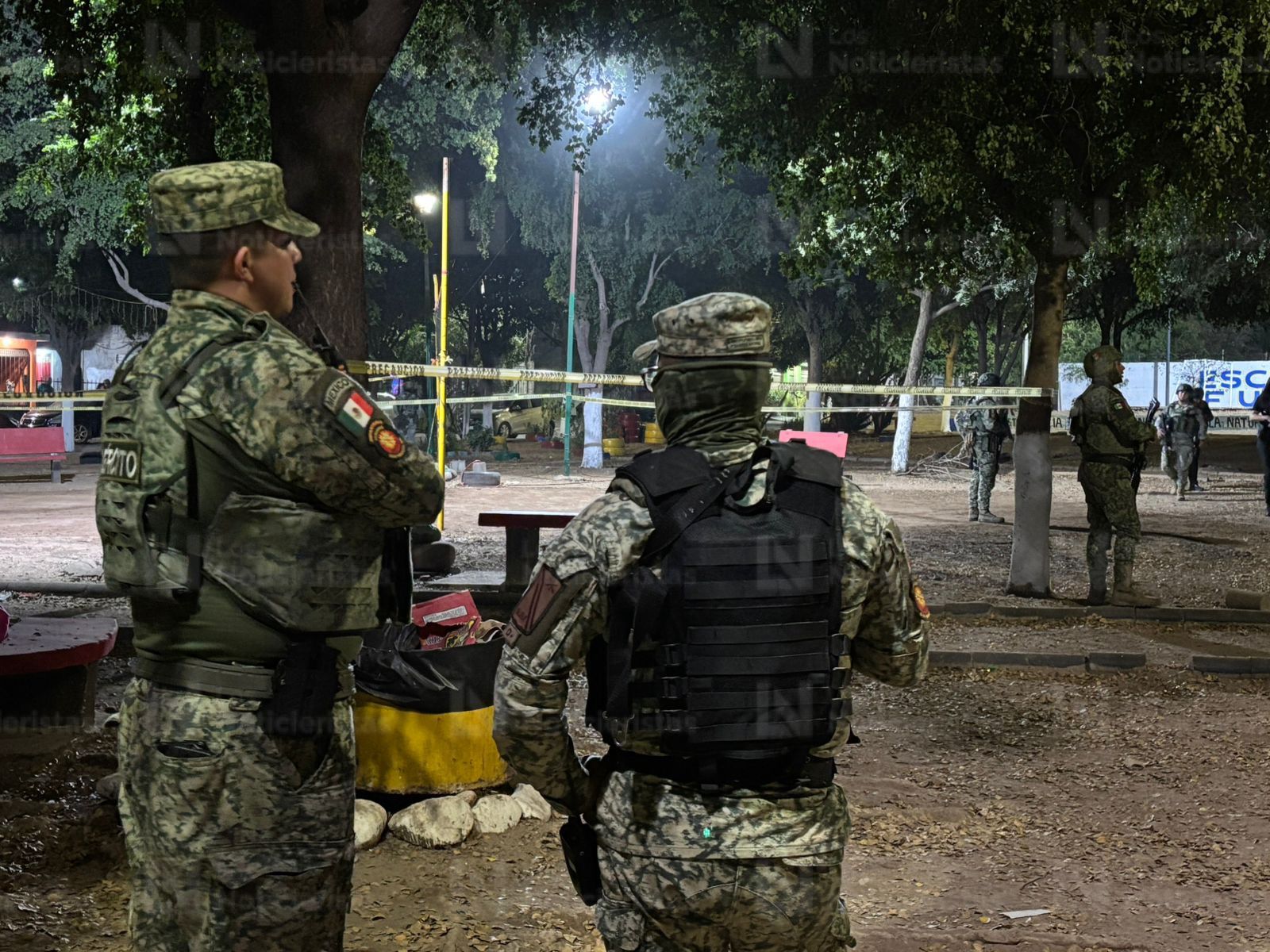 Ejército resguarda el lugar donde un joven fue asesinado en Chulavista, en Culiacán