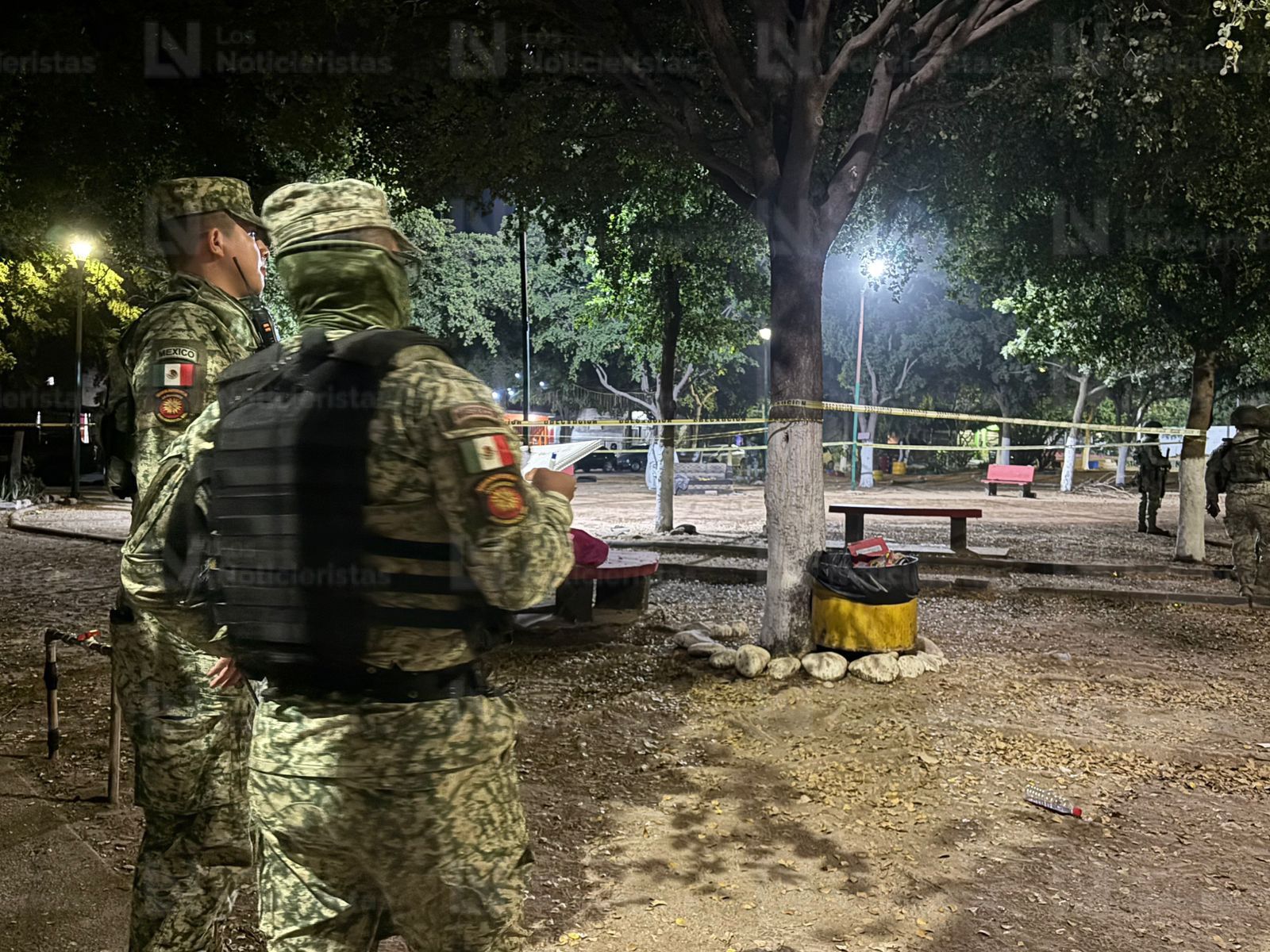 Ejército resguarda el lugar donde un joven fue asesinado en Chulavista, en Culiacán