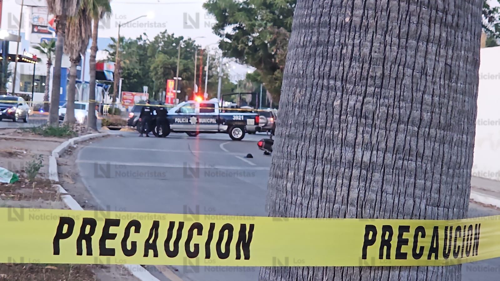 Cinta amarilla delimita la zona del crimen en Valle Alto, en Culiacán