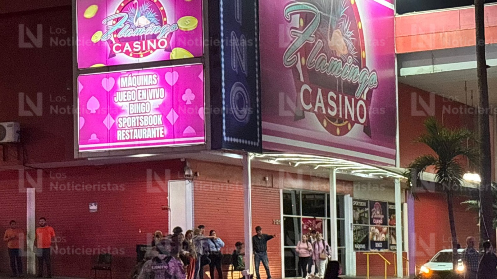 Atacan a balazos el Casino Flamingo en Culiacán, Sinaloa