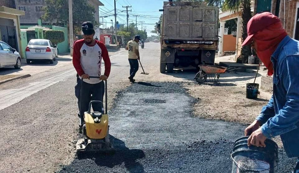 Avanza en Mazatlán el programa de Bacheo Permanente