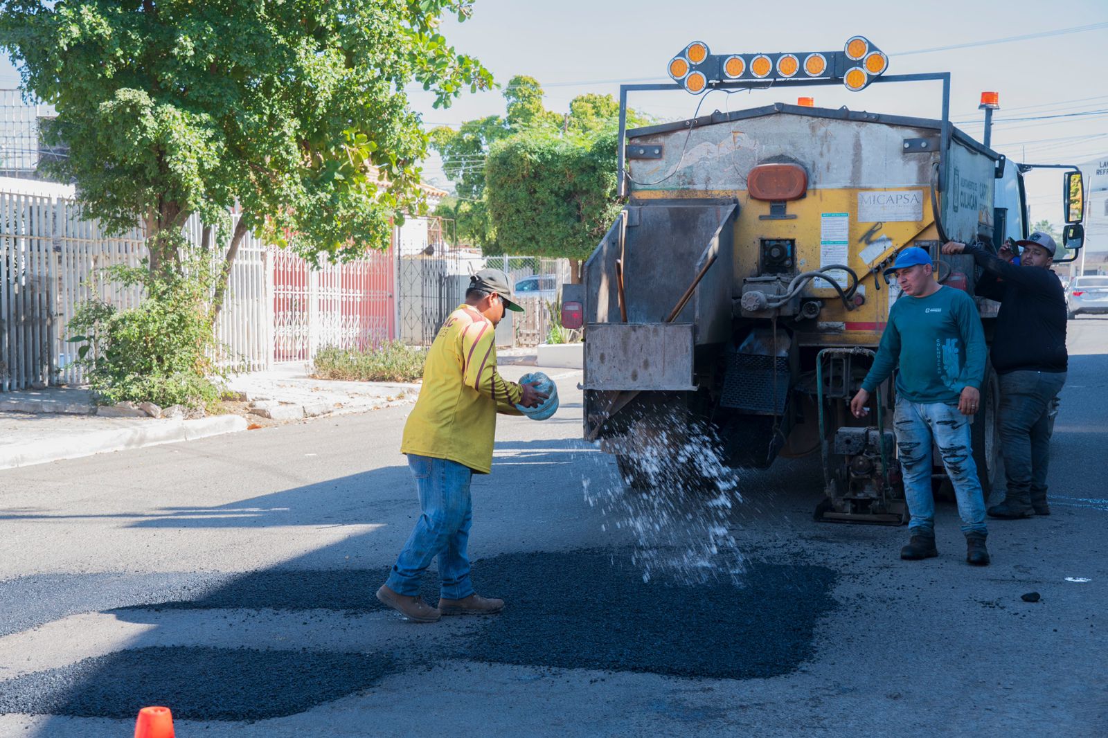 Bacheo de calles