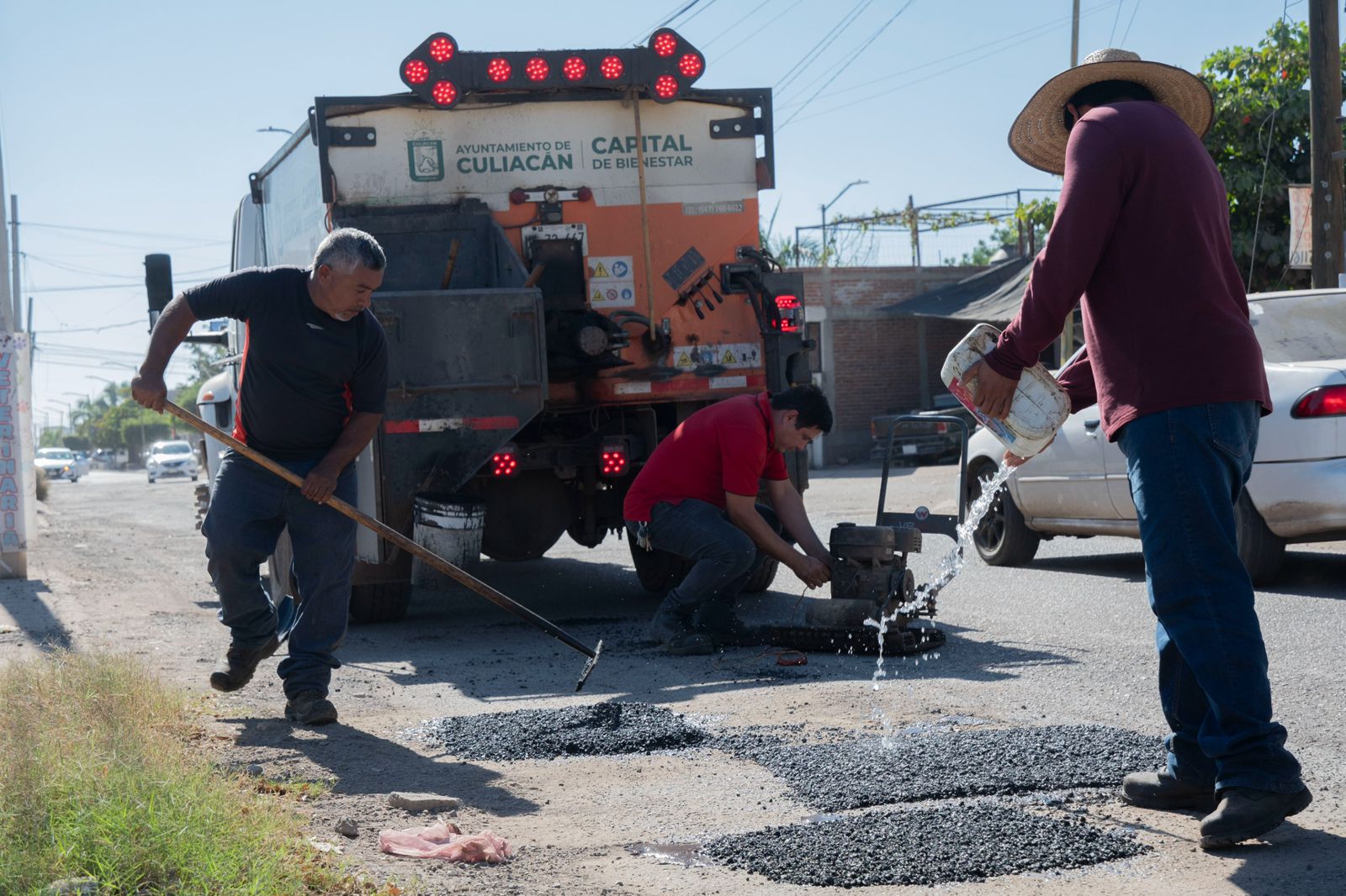 Bacheo de calles