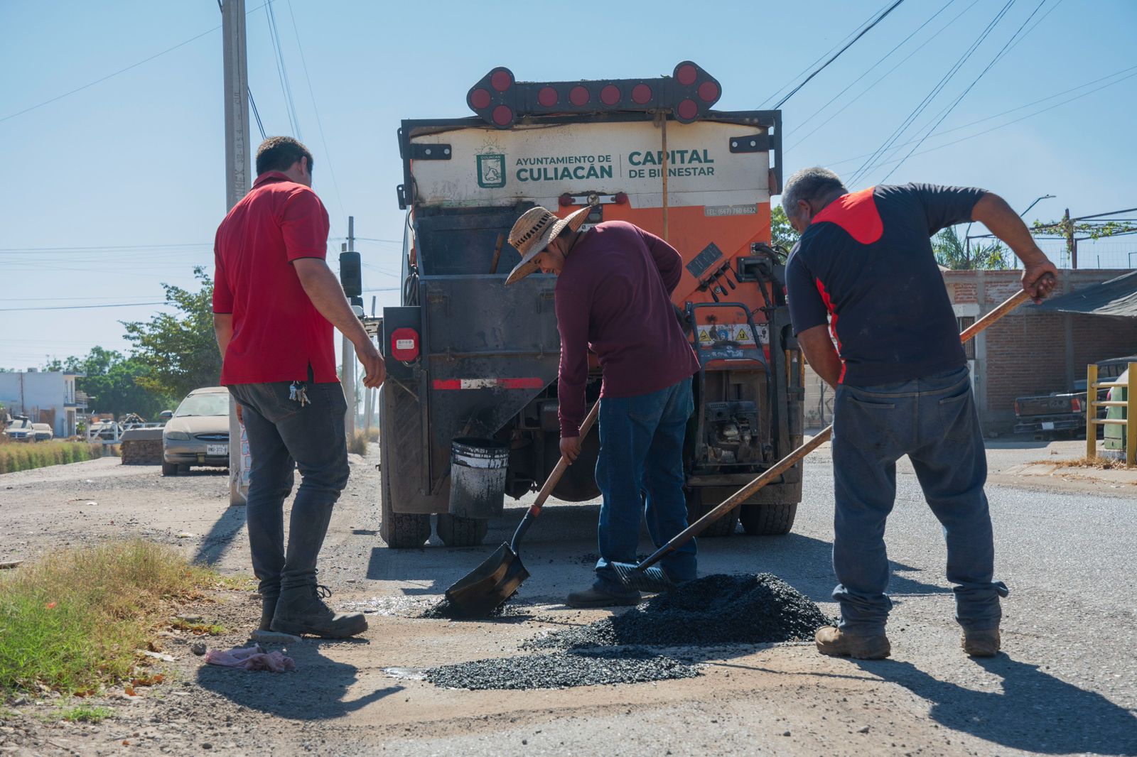 Bacheo de calles