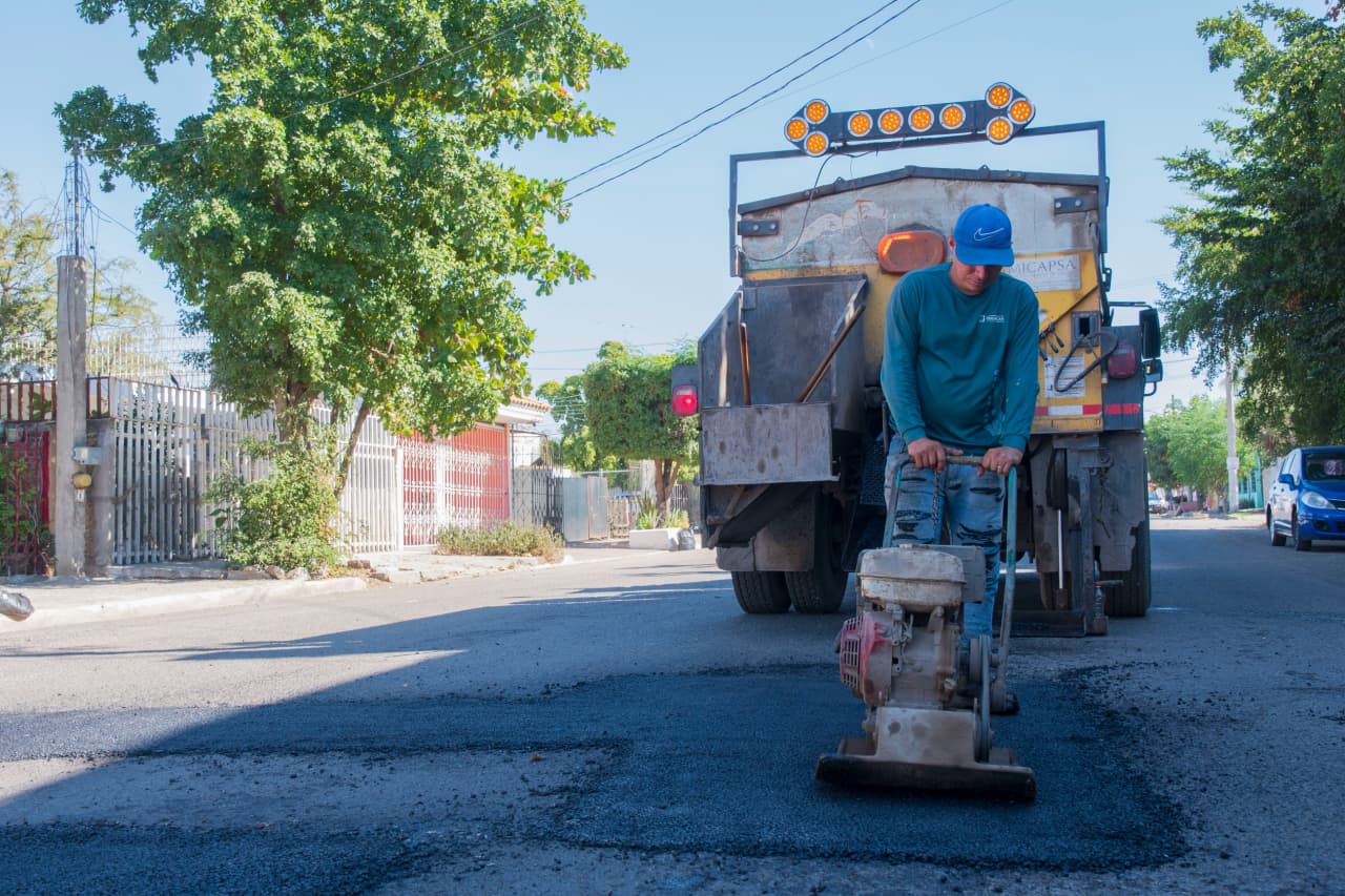 Bacheo de calles