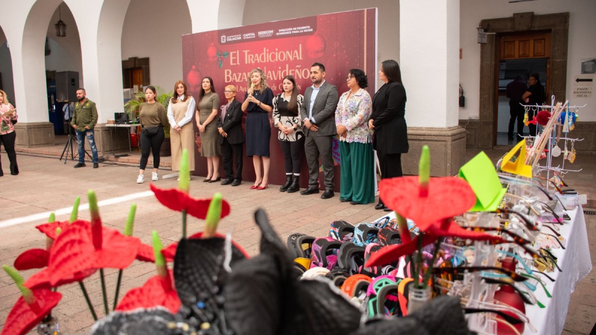 bazar navideño en el ayuntamiento de culiacan sin