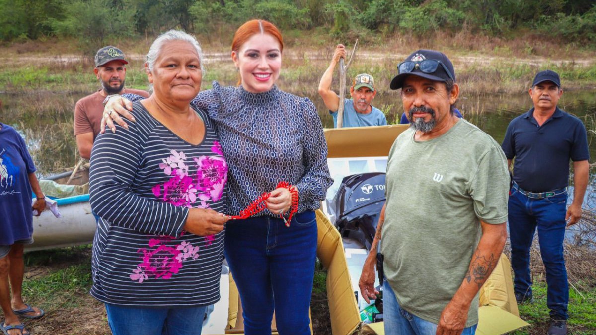 benefician con motores y panga a cooperativa de la presa las higueras