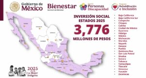 Datos de la Secretaría de Bienestar de la Pensión para personas con discapacidad