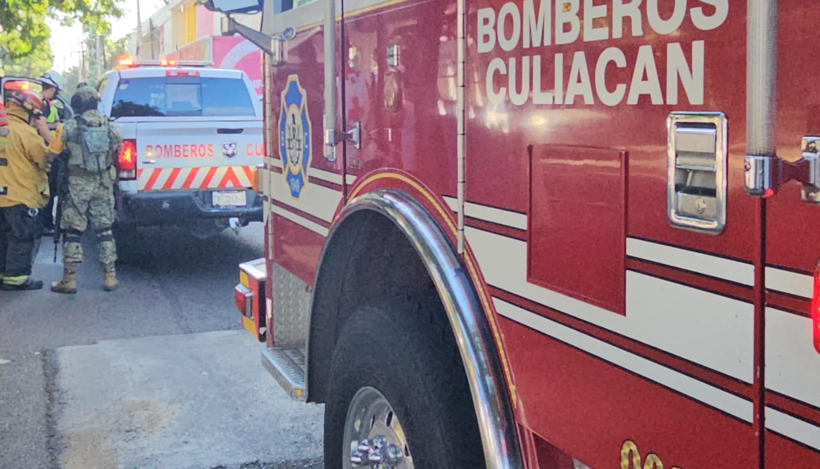 bombero se accidenta en culiacan