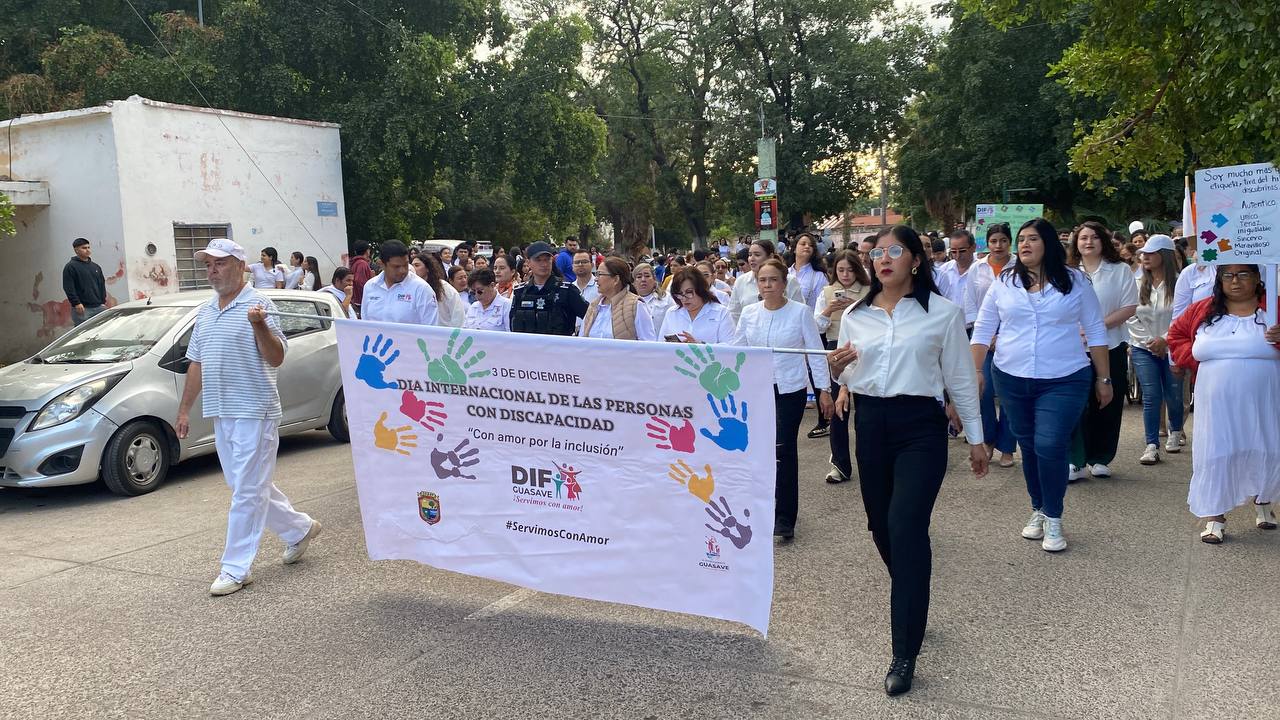 DIF Guasave realiza una caminata por el Día Internacional de las Personas con Discapacidad