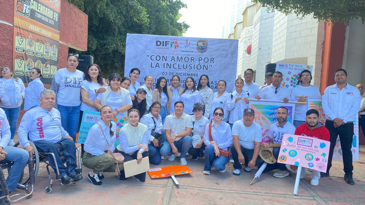 DIF Guasave realiza una caminata por el Día Internacional de las Personas con Discapacidad