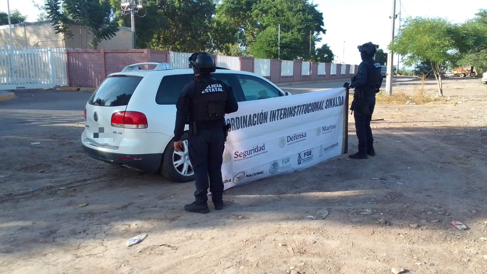 Camioneta asegurada en Culiacán, Sinaloa