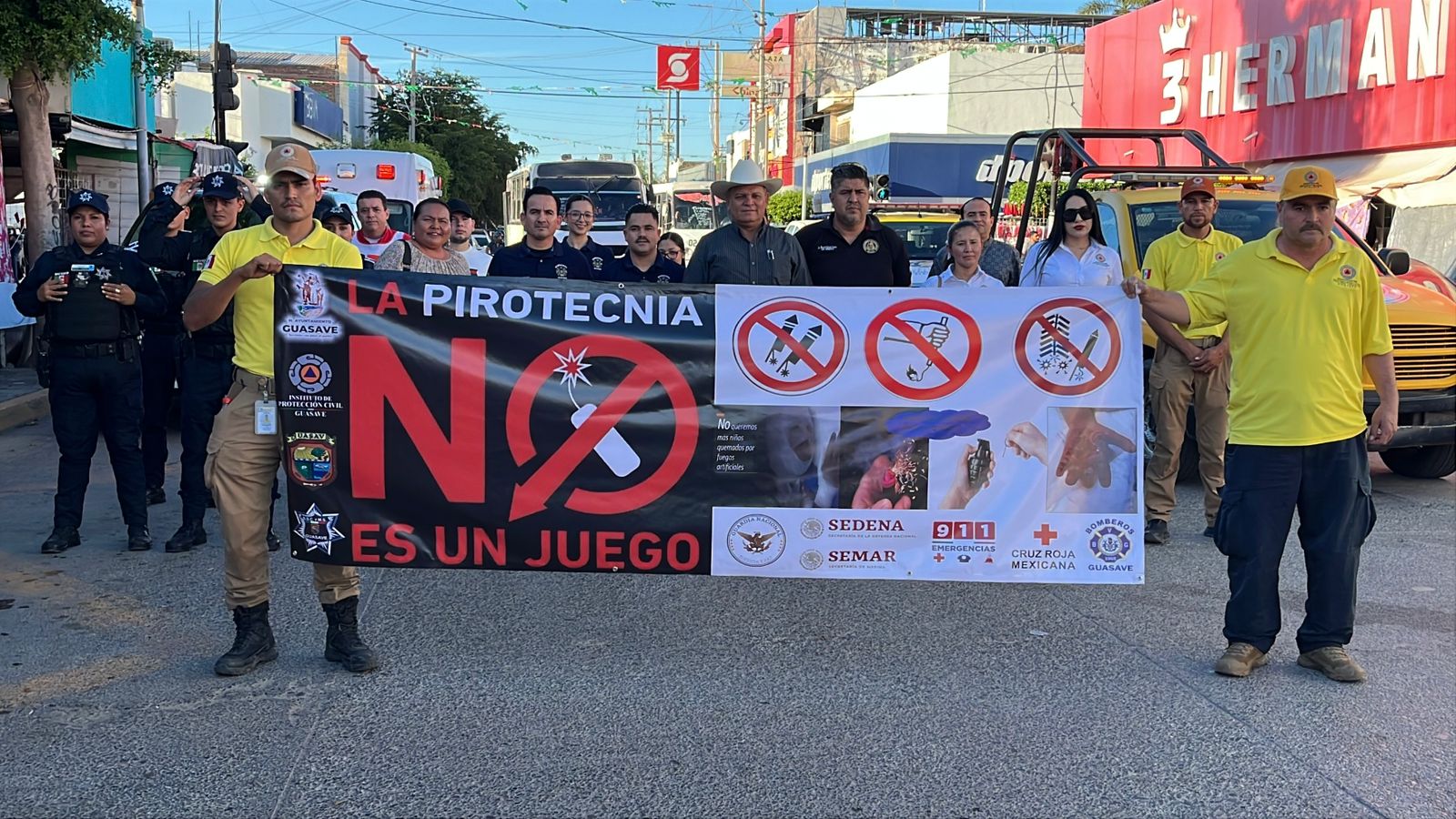 Campaña contra la pirotecnia en Guasave, Sinaloa