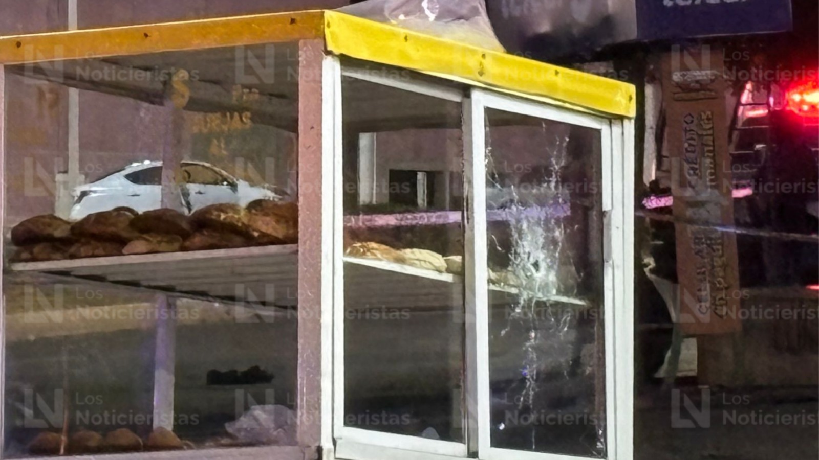 Carrito de pan resulta dañado tras ataque a balazos al Casino Flamingo, en Culiacán