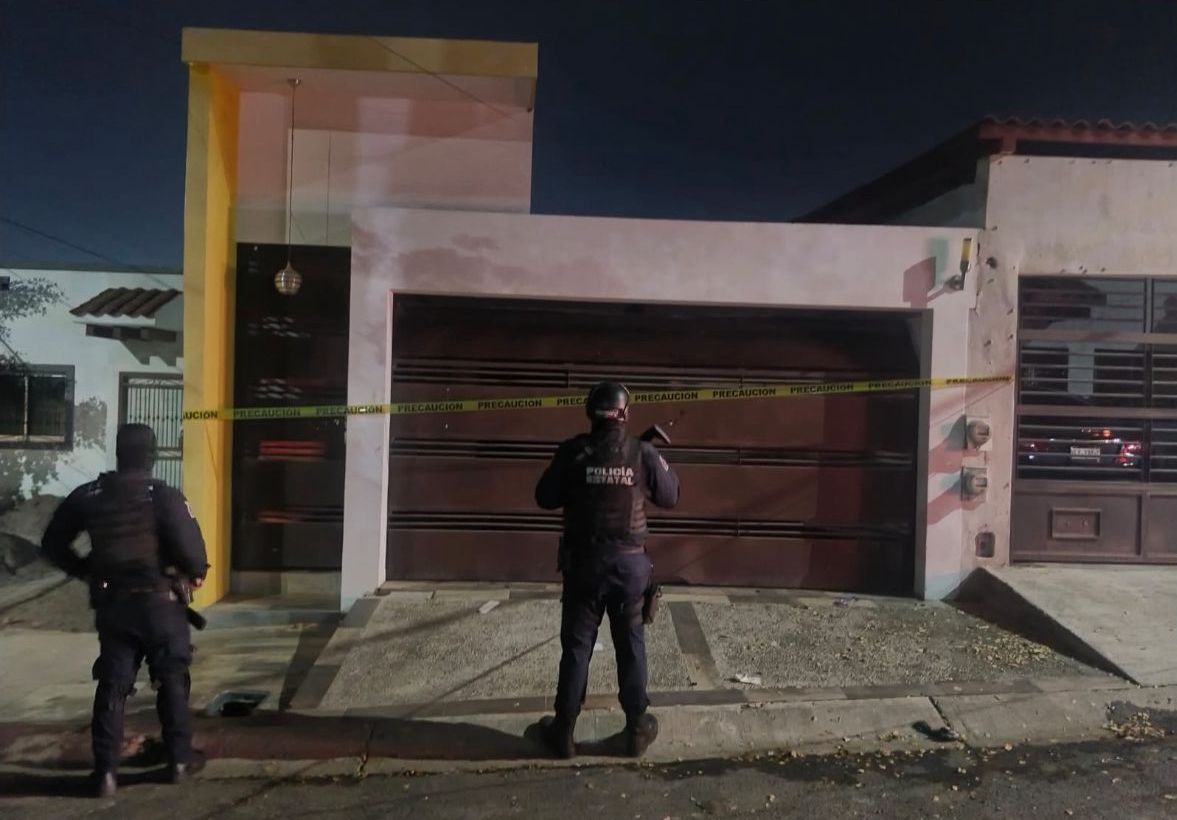 Casa asegurada en el fraccionamiento Los Ángeles, en Culiacán, Sin.