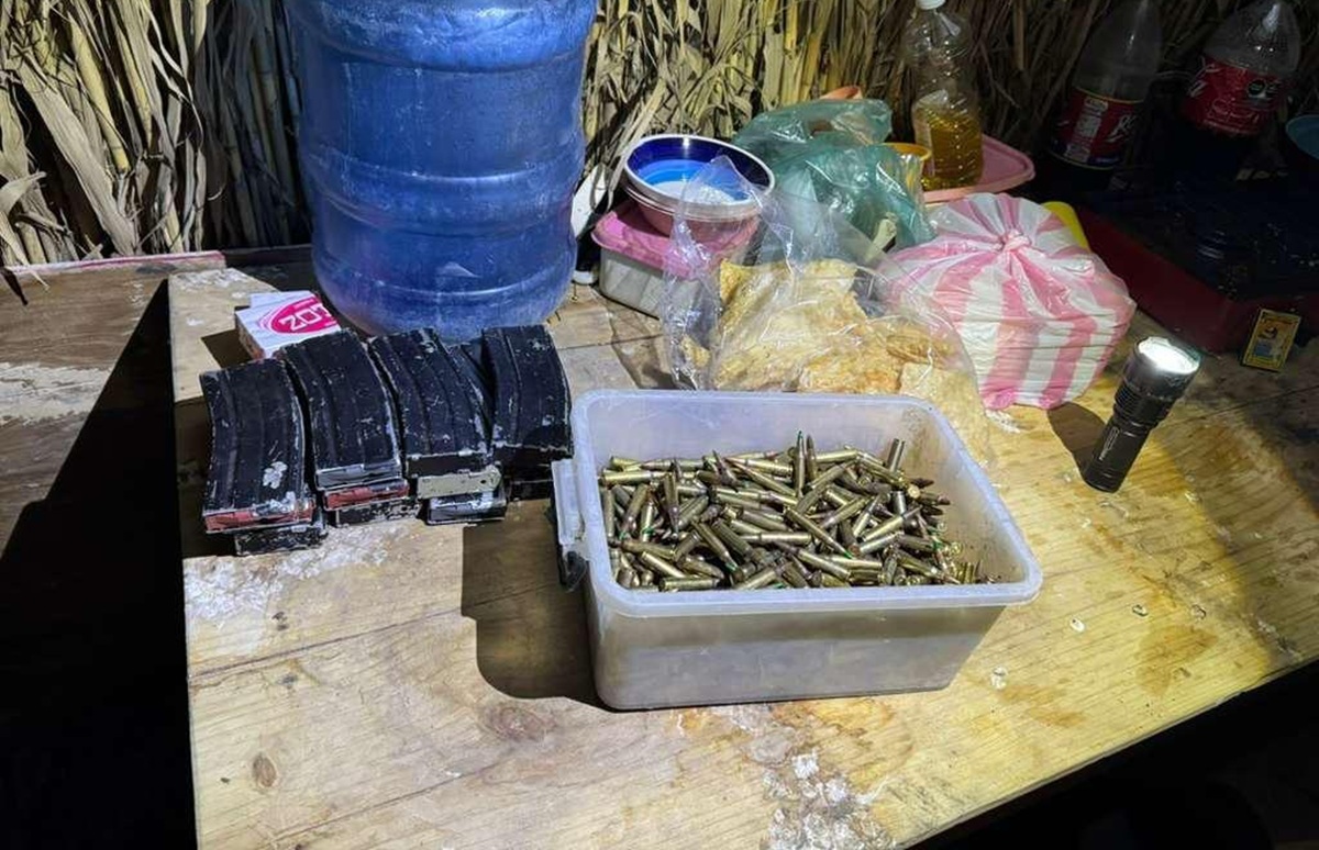 Armas aseguradas en cateo en Oaxaca
