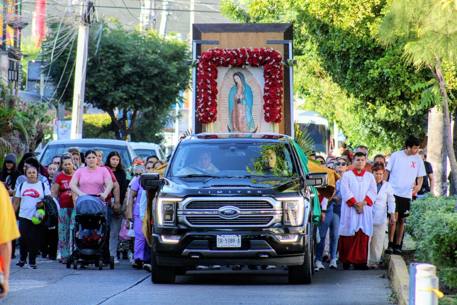 Celebración por el Día de la Virgen en Mazatlán, Sinaloa