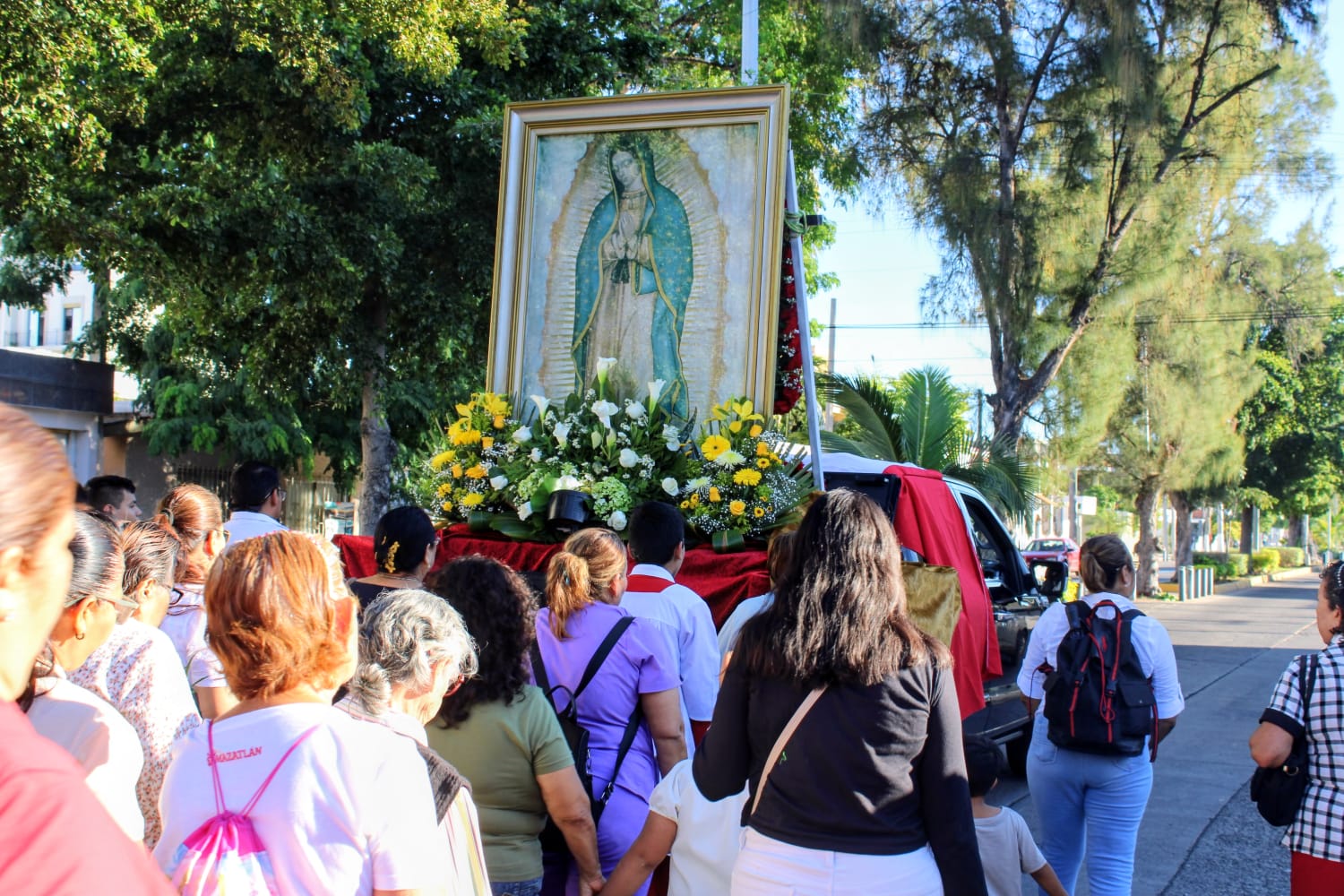 Celebración por el Día de la Virgen en Mazatlán, Sinaloa