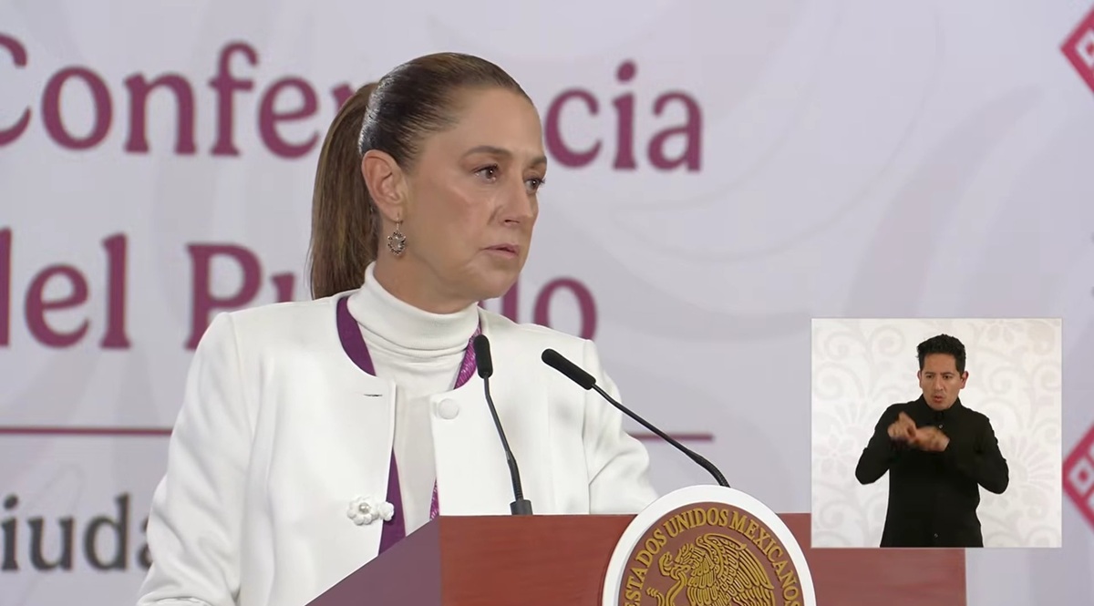 Claudia Sheinbaum en conferencia 'mañanera'