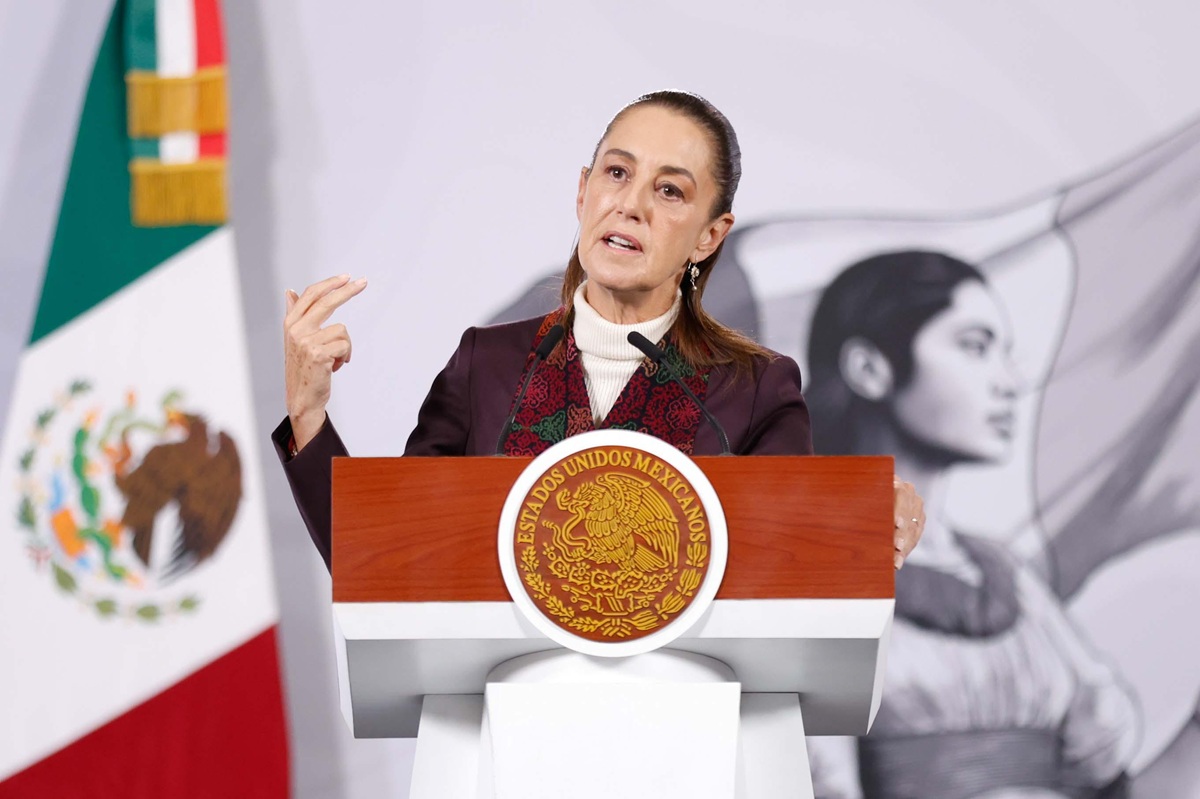 Claudia Sheinbaum en conferencia 'mañanera'