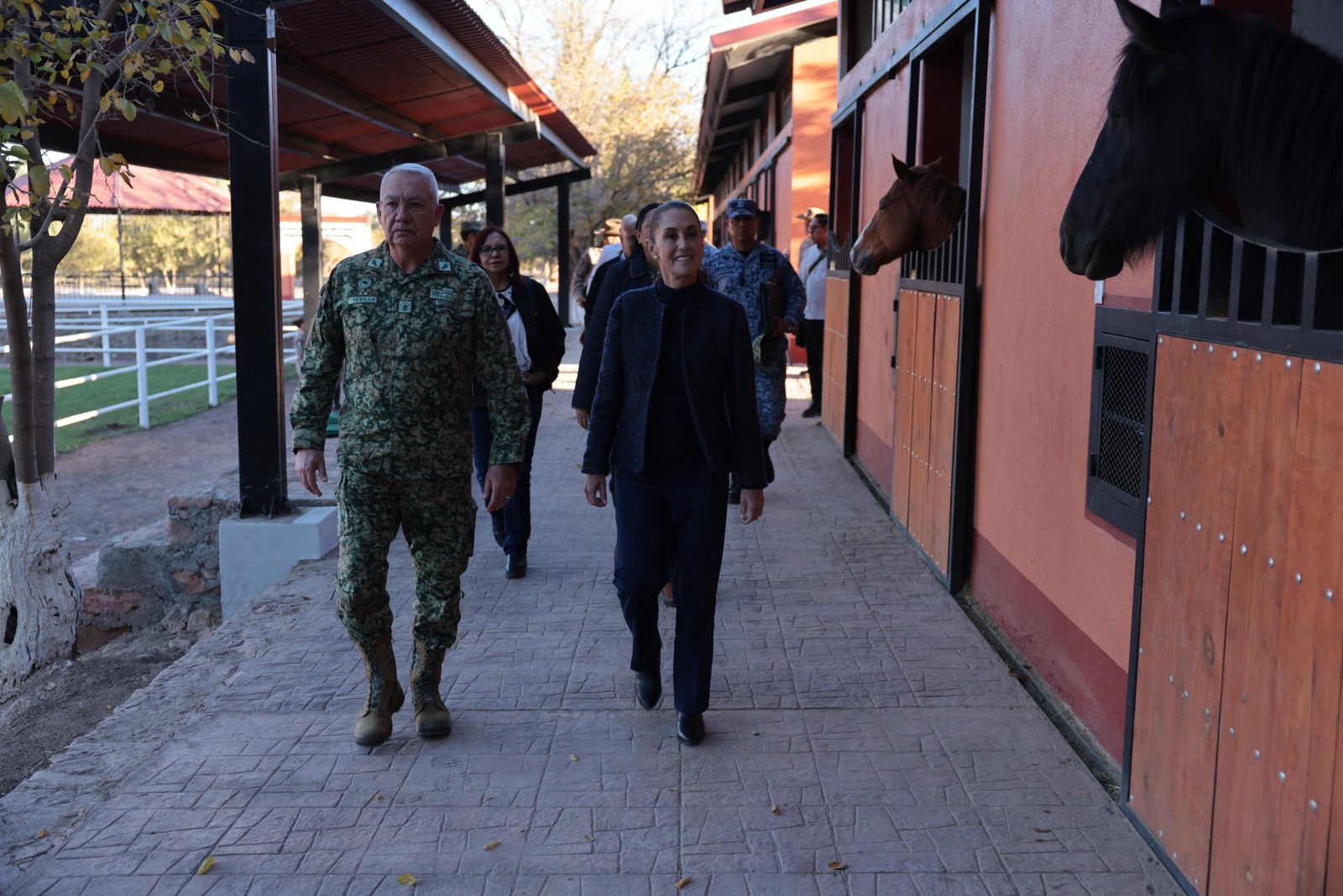 Claudia Sheinbaum en Santa Gertrudis. Chihuahua