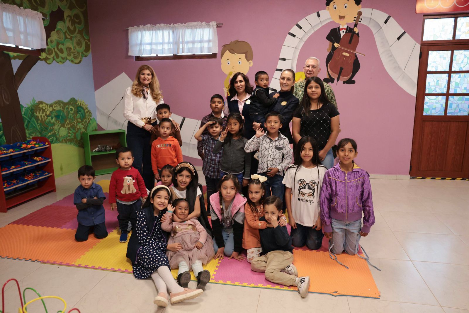 Claudia Sheinbaum en Santa Gertrudis. Chihuahua