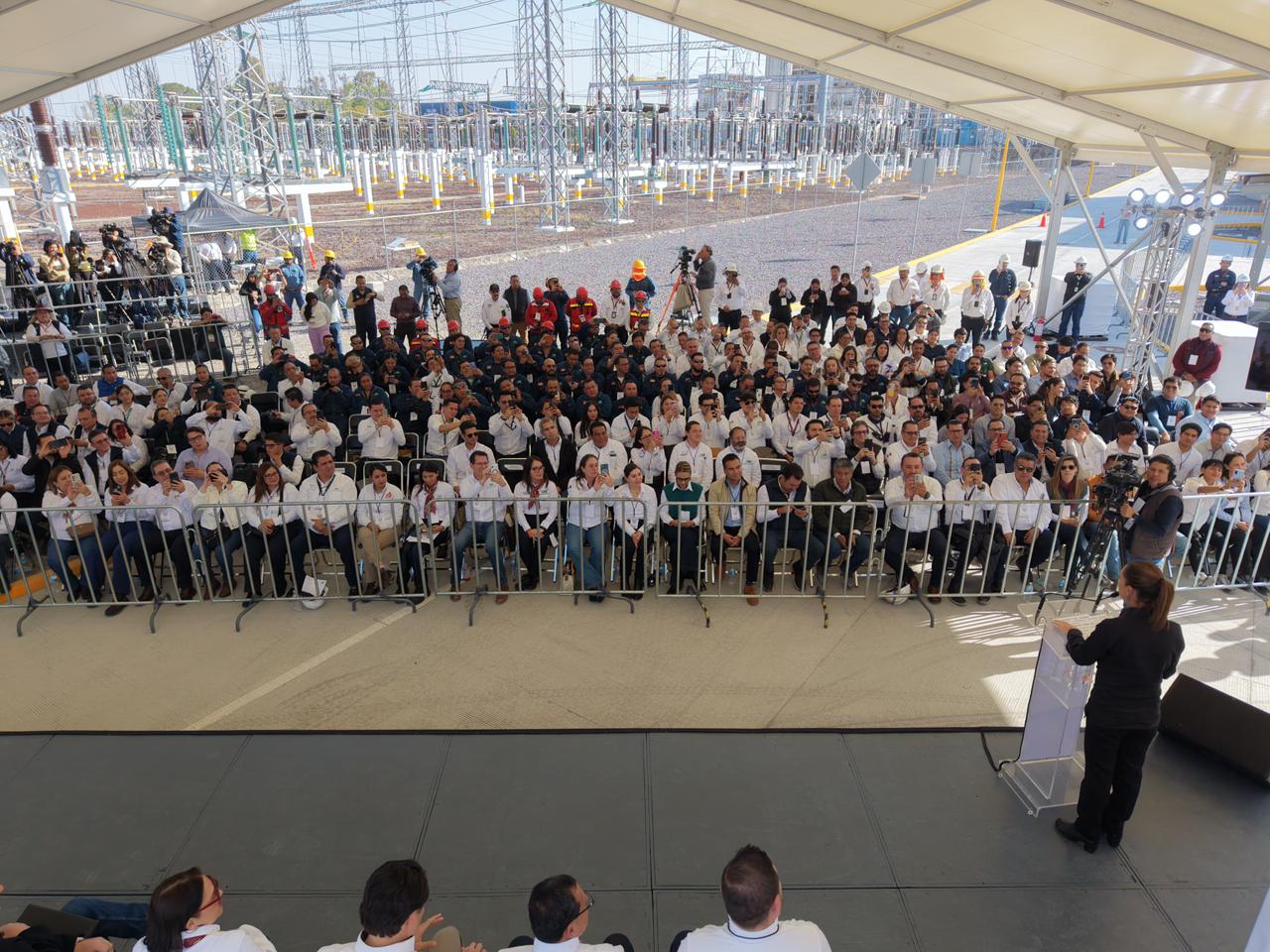 Claudia Sheinbaum inaugura en Querétaro Central de Ciclo Combinado El Sauz II.