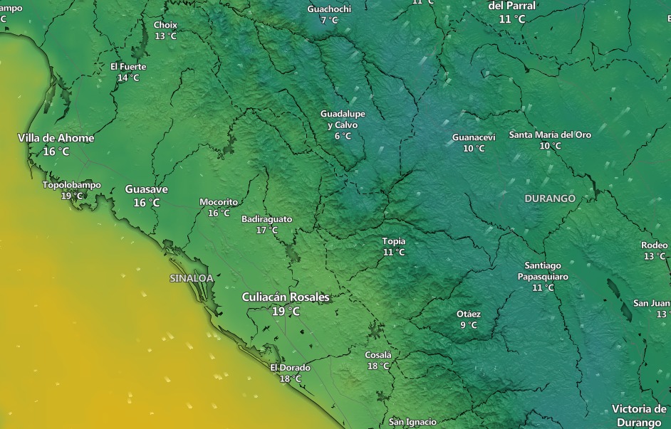 clima en sinaloa y mexico