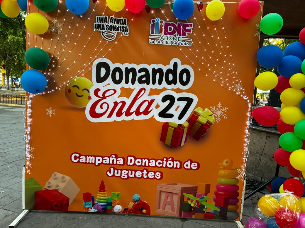 Colecta de juguetes en Los Mochis, Sinaloa