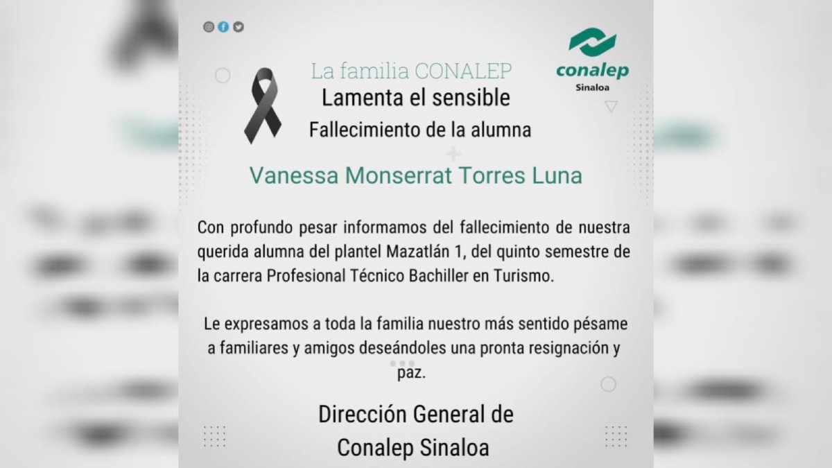 condolencias del conalep