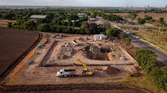 Construcción de planta potabilizadora de El Salado, Culiacán, está a un 30%; estará lista para enero: Gámez Mendívil