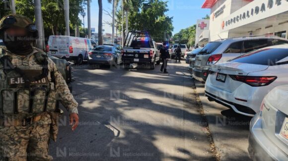 Balacera en pleno centro de Culiacán, Sinaloa deja a dos personas heridas