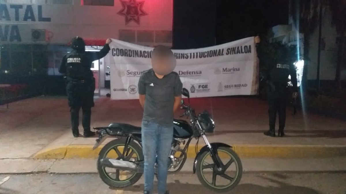 detenido en culiacan por conducir moto con reporte de robo
